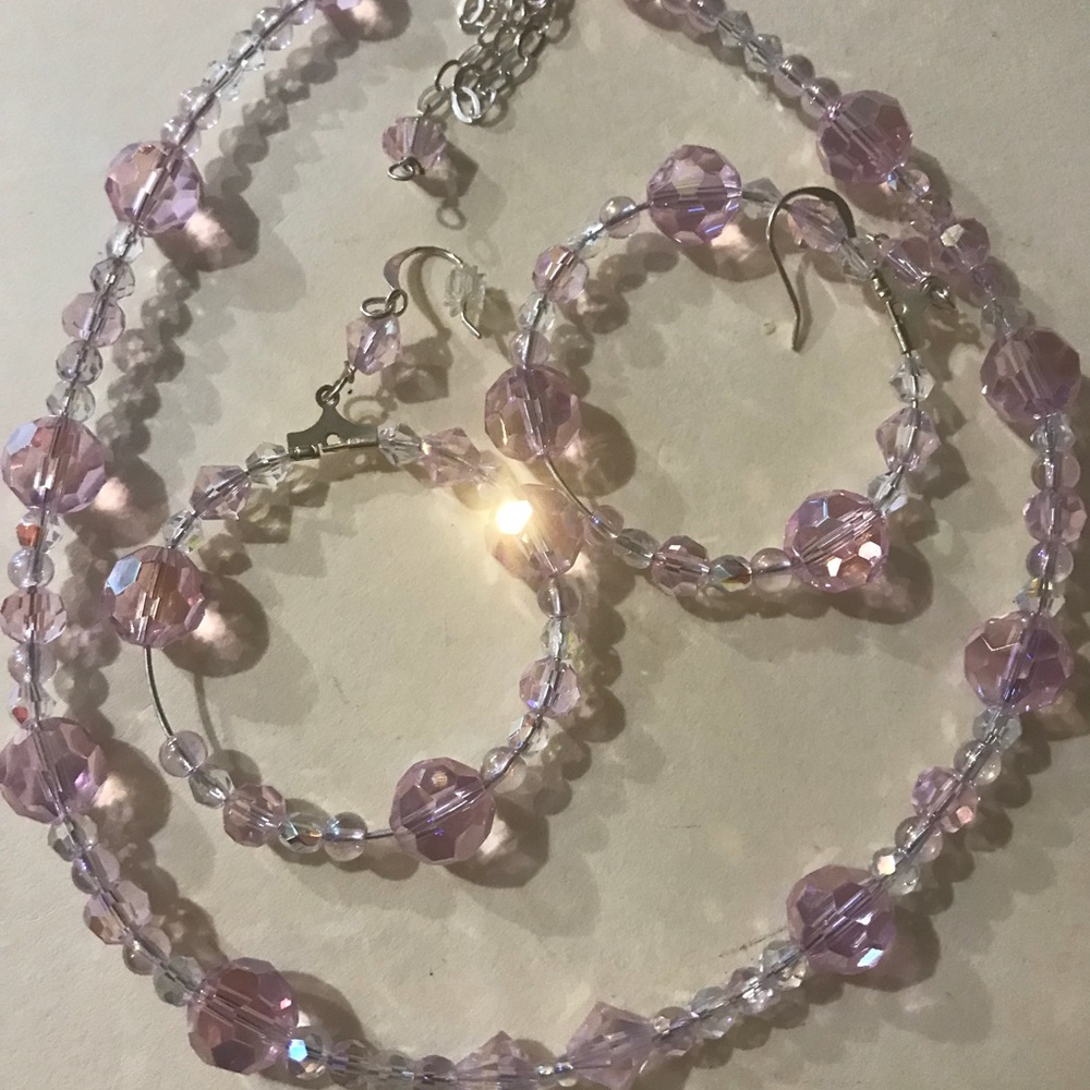 Necklace. Earrings.